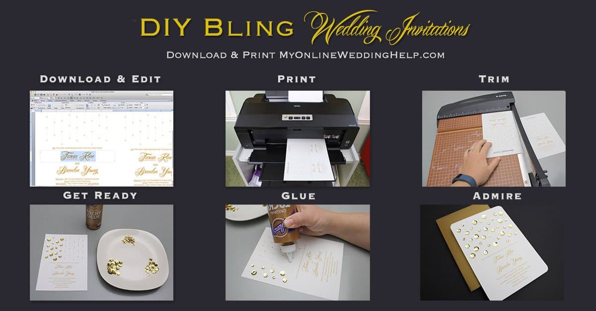 diy bling wedding invitations my wedding help diy bling wedding invitations my wedding help