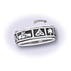 Celtic Celtic Knot Claddagh Symbols Spinner Ring