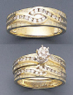 diamond wedding ring set