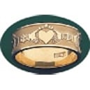 14k Gold Claddagh Wedding or Engagement Ring - 8mm