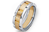 14 Kt Gold Two-Tone Mens Band 8.5 MM Wide