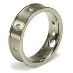 CZ Wedding Bands for Men