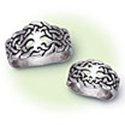 Sterling Silver Celtic Tree of Life Rings Mens