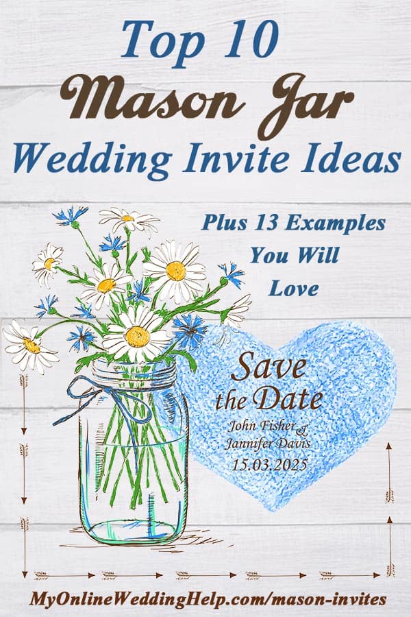 top 10 mason jar wedding invitation ideas my online wedding help