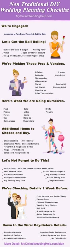 diy wedding planning checklist free printable custom list