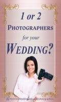 Your wedding photography tip. When you should plan for more than one photographer. Read it on the My Online Wedding Help blog. #WeddingPhotography