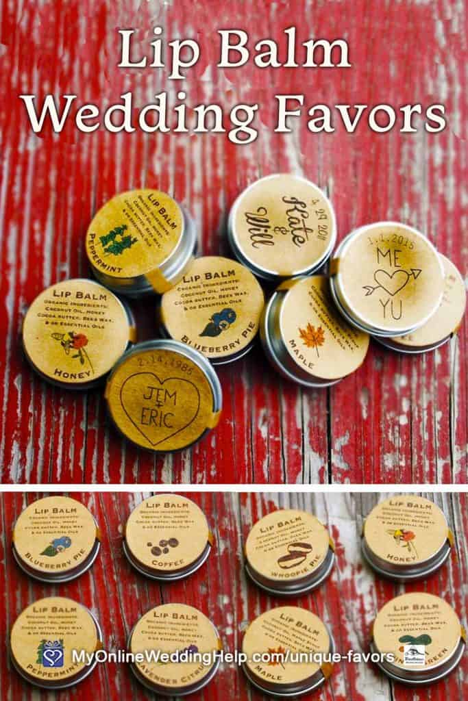 Lip Balm Wedding Favors