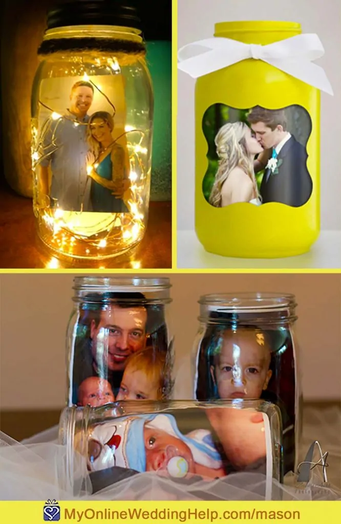Photo Mason Jars with Pictures