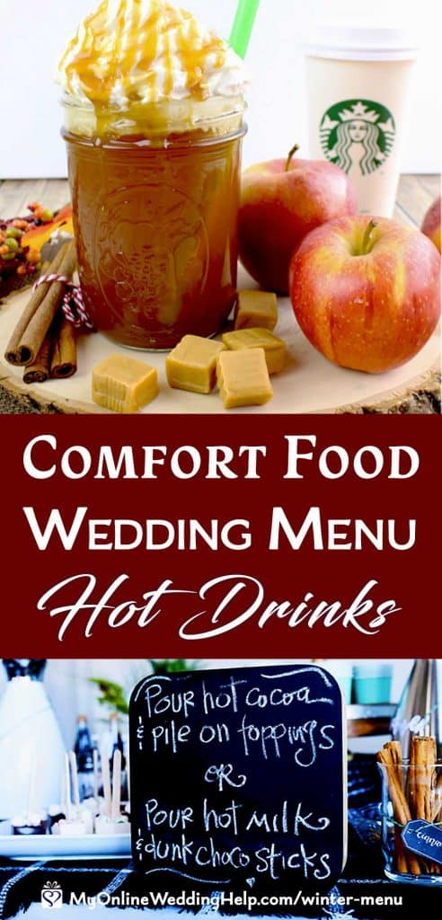 Comfort Food Wedding Menu. Hot Drinks.